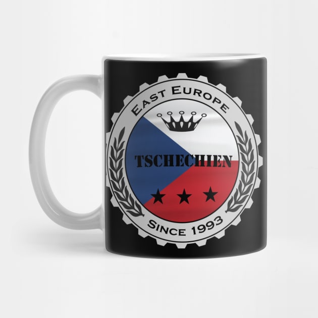 Tschechien Flagge Nation Bierdeckel by JG0815Designs